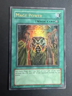 YUGIOH MAGE POWER ULTRA RARE UNLIMITED (LON-050) LP Condition - Image 1