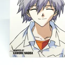 GR47 KAWORU NAGISA GRAFFITI Neon Genesis Evangelion card CARD DASS MASTERS 1ST - Image 4