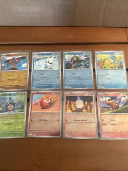 Pokemon Master Ball Pattern Lot of 8 White Flare Black Bolt Pokemon Card Game NM - Image 1