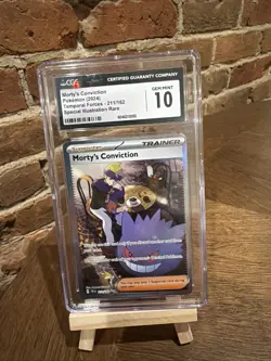 Pokemon TCG Morty's Conviction Card 211/162 CGC 10 - Image 1
