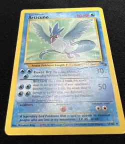 Articuno 17/62 Fossil Unlimited Non Holo Rare 1999 Pokemon Card - HP - Image 3