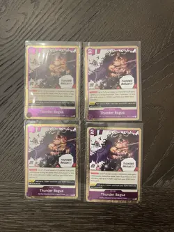 OP01-119 Thunder Bagua English One Piece TCG - Playset - 4x Cards - Image 1