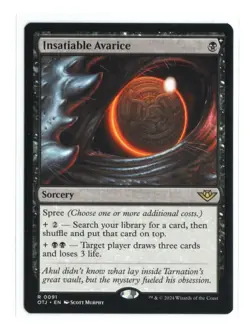 MTG -Insatiable Avarice - Normal - Outlaws of Thunder Junction - Near Mint - Image 1