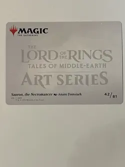 Sauron the Necromancer Lord Of The Rings Art Series 42/81 Gold Stamped Signature - Image 2