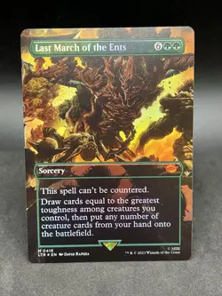 Last March of the Ents - Foil - Borderless The Lord of the Rings NM - Image 3