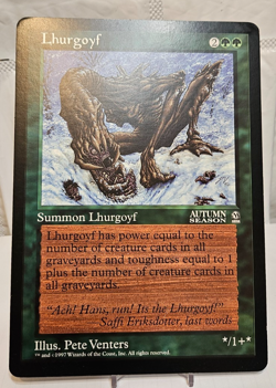 Lhurgoyf Arena Autumn Season Oversized Jumbo Promo MTG OS14 - Image 1