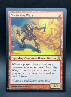 MTG Norin the Wary R The List #TSP-171 FOIL - Image 1