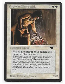 Magic the Gathering ~ MTG ~ 1x Argivian Blacksmith ~ M/NM ~ Antiquities - Image 1