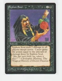 Magic the Gathering ~ MTG ~ 1x Syphon Soul ~ LEGENDS ~ M/NM - Image 1