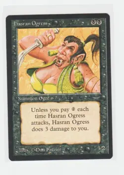 Magic the Gathering ~ MTG ~ 1x Hasran Ogress ~ LP ~ Arabian Nights ~ D - Image 1