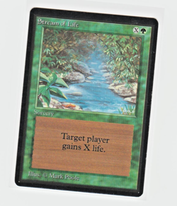 Magic the Gathering ~ 1x Stream of Life ~ M/NM ~ BETA - Image 1
