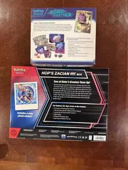 Pokemon Tcg Journey Together Etb Hops Zacian Ex Box Lot Sealed Scarlet & Violet - Image 2