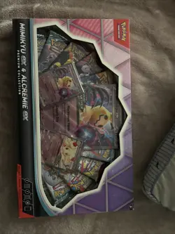 Pokemon TCG: Mimikyu ex & Alcremie ex Premium Collection Box - In Hand - Image 1