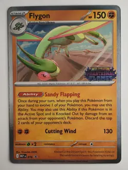 Near Mint - Pokemon Stamped Holo Flygon 016 - Phantasmal Flames Prerelease Promo - Image 1