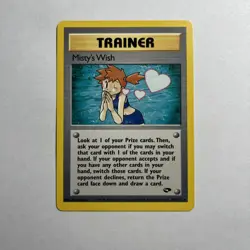 Pokemon TCG Misty's Wish Gym Challenge Rare Non-Holo - LP - Image 1