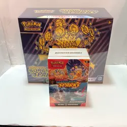 Pokemon Scarlet & Violet Surging Sparks Elite Trainer Box And Booster Bundle Lot - Image 1