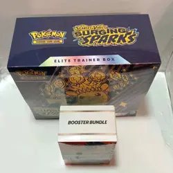 Pokemon Scarlet & Violet Surging Sparks Elite Trainer Box And Booster Bundle Lot - Image 5