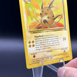 Raichu 29/62 Fossil Unlimited Non Holo Rare Vintage Pokemon TCG - Image 2