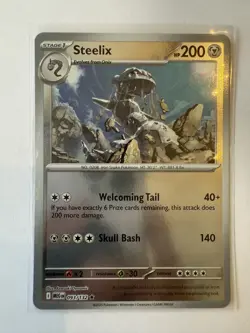 Steelix - 093/132 - Reverse Holo - Pokemon Mega Evolution NM - Image 1