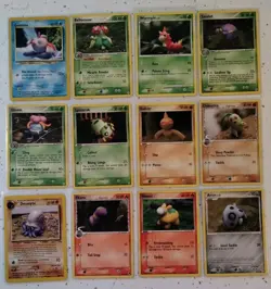 X12 Yuka Morii Pokemon Cards Delta Species Chikorita Ekans Non-Holo Lot of 12 - Image 2
