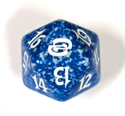 Magic: the Gathering MTG Planar Chaos Blue Spindown Life Counter D20 Dice - Image 1