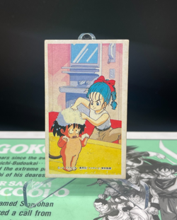 Son Goku Bulma 04 - Dragon Ball Vintage Baseball Game Menko Card - Image 1