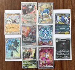 Pokemon TCG Card Misc Lot of 10 ex Illustration Rares Full Art Misc - Image 2