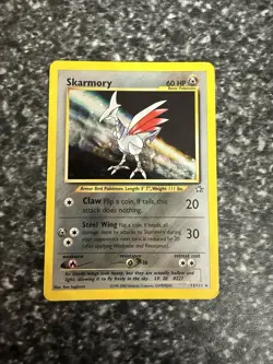 Pokemon TCG Skarmory Neo Genesis Holo Card 13/111 Unlimited Rare - Image 1