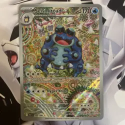 Seismitoad Illustration Rare Black Bolt 105/86 Pokemon Card English NM - Image 1