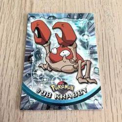 Topps Pokemon Foil Holo Card TV Animation Series 2 Blue Logo #98 Krabby - Image 2