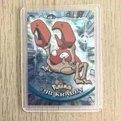 Topps Pokemon Foil Holo Card TV Animation Series 2 Blue Logo #98 Krabby - Image 4
