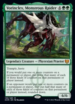 Vorinclex, Monstrous Raider - Light Play MTG Kaldheim - Image 1