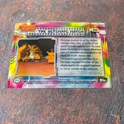 The Ultimate Match #34 1999 Topps Textured Foil Pokemon Card / Black Label - Image 4