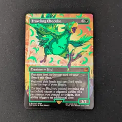 MTG \>> Traveling Chocobo (Neon Ink Green) (NM) <<// - Image 1