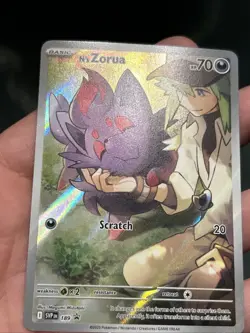 Pokemon TCG N's Zorua SVP 189 Journey Together ETB Black Star Promo Card - NM - Image 2