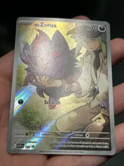 Pokemon TCG N's Zorua SVP 189 Journey Together ETB Black Star Promo Card - NM - Image 3