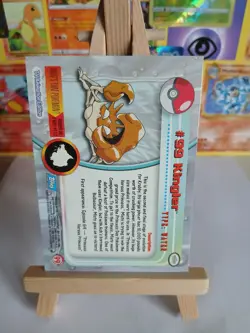 Kingler #99 Pokemon Topps trading cards series 2, 2000 HOLO - Image 2