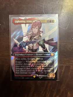 Lightning, Army of One (Borderless) (Surge Foil) (0545) Final Fantasy Foil - Image 1