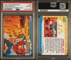 Everyone Pull Rainbow Foil - PSA 8 - Topps Series Movie - Pokemon Card - Image 1