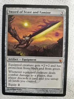 Mirrodin Besieged Magic: The Gathering Sword of Feast and Famine - Image 1