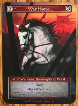 Sorcery Contested Realm War Horse FOIL Exceptional Arthurian Legends NM - Image 1