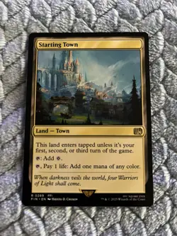 Magic Final Fantasy Starting Town Land Card - Image 1