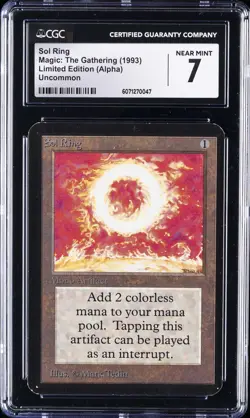 1993 MAGIC: THE GATHERING LTD ED (ALPHA) - UNCOMMON SOL RING CGC 7 - Image 1