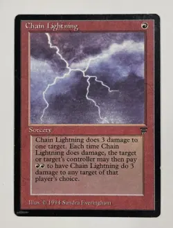 Chain Lightning Legends MP Moderate Play MTG Magic The Gathering A - Image 1
