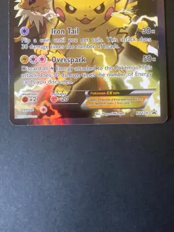 Pokemon TCG Pikachu EX XY124 Black Star Promo Moderately Played - Image 4
