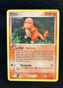 2005 Pokemon TCG Delta Species Ditto Charmander #61/113 - LP - Image 1