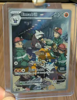 Excadrill Pokemon Temporal Forces 174/162 full Illustration Rare NM pack fresh - Image 1