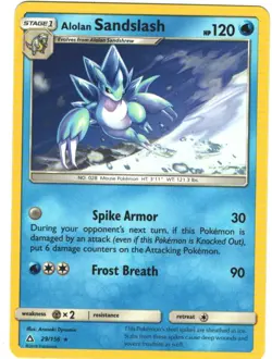 Alolan Sandslash 29/156 Ultra Prism Regular Rare Pokemon TCG - Image 1