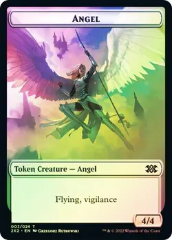 Angel Token 4/4 FOIL - 003/024 - Double Masters 2022 2X2 MTG - Image 1