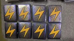 Pokemon ETB Sleeves Surging Sparks x 8 Packs 520 Total Sleeves New - Image 1